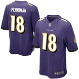 Men's Baltimore Ravens Breshad Perriman Purple Game Jersey
