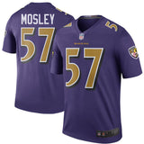 Men's Baltimore Ravens C.J. Mosley Purple Color Rush Legend Jersey