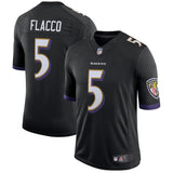 Men's Baltimore Ravens Joe Flacco  Black Speed Machine Limited Player Jersey