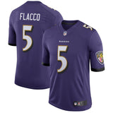Men's Baltimore Ravens Joe Flacco Purple Speed Machine Limited Player Jersey