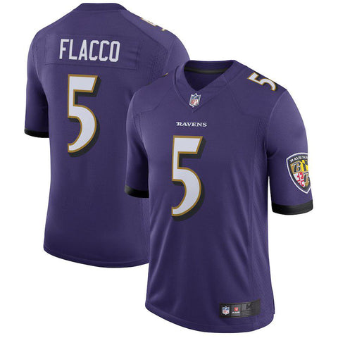 Men's Baltimore Ravens Joe Flacco Purple Speed Machine Limited Player Jersey
