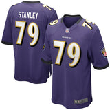 Men's Baltimore Ravens Ronnie Stanley Purple Game Jersey