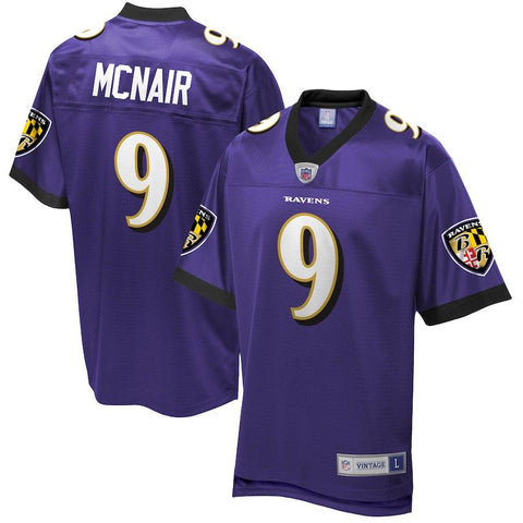 Men's Baltimore Ravens Steve McNair NFL Pro Line Purple Retired Player Jersey