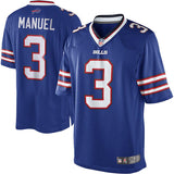 Men's Buffalo Bills EJ Manuel Royal Blue Team Color Limited Jersey