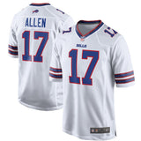 Men's Buffalo Bills Josh Allen White 2018 NFL Draft Pick Game Jersey