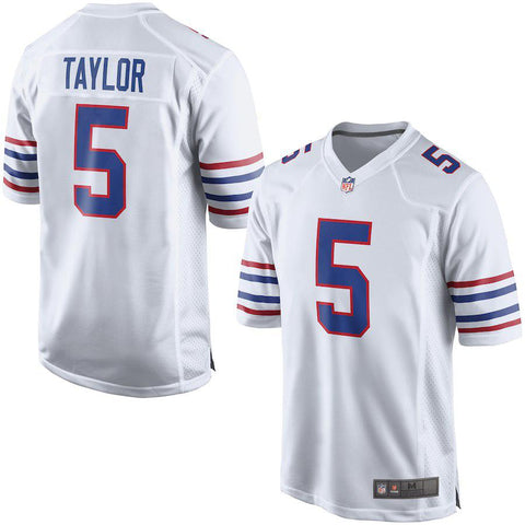 Men's Buffalo Bills Tyrod Taylor White Alternate Game Jersey