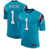 Men's Carolina Panthers Cam Newton Blue Classic Limited Player Jersey