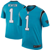 Men's Carolina Panthers Cam Newton Blue Color Rush Legend Jersey