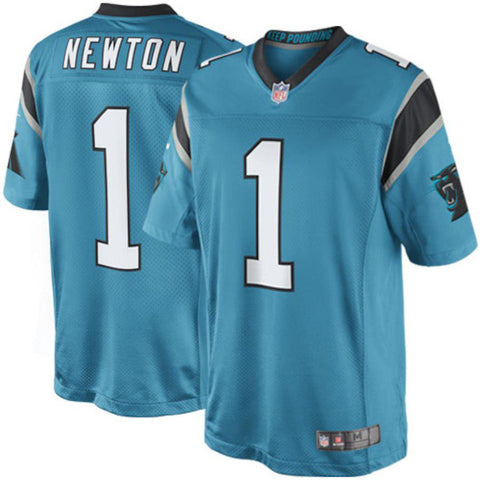 Men's Carolina Panthers Cam Newton Panther Blue Limited Jersey