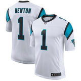 Men's Carolina Panthers Cam Newton White Classic Limited Player Jersey