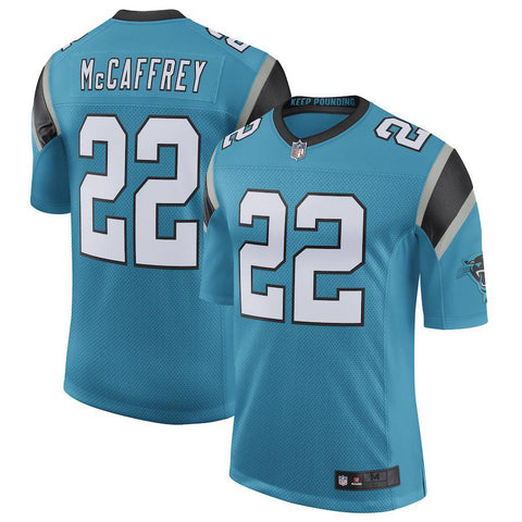 Men's Carolina Panthers Christian McCaffrey Blue Limited Jersey