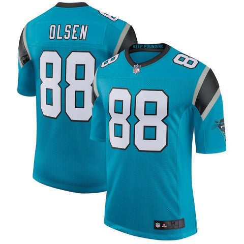 Men's Carolina Panthers Greg Olsen Blue Classic Limited Player Jersey