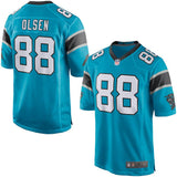 Men's Carolina Panthers Greg Olsen Blue Game Jersey