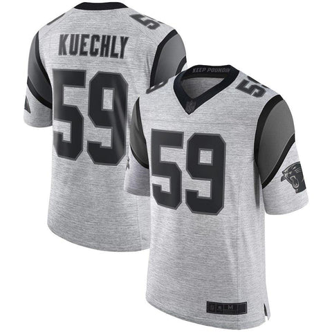 Men's Carolina Panthers Luke Kuechly Gray Gridiron Gray II Limited Jersey
