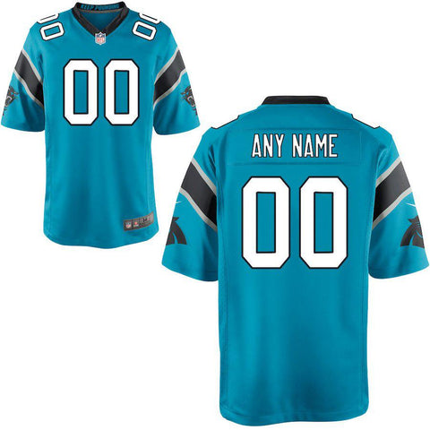 Mens Carolina Panthers Blue Customized Alternate Game Jersey