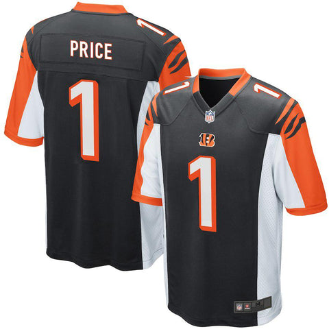 Men's Cincinnati Bengals Billy Price Black 2018 NFL Draft First Round Pick Game Jersey