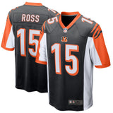 Men's Cincinnati Bengals John Ross III Black Game Jersey