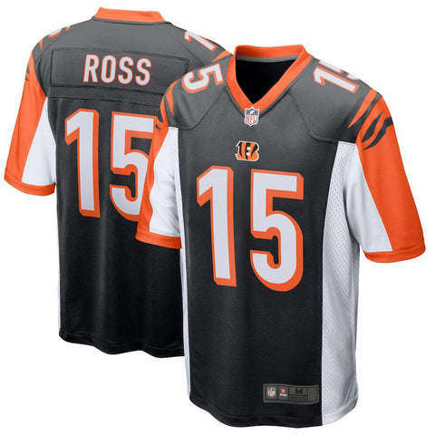 Men's Cincinnati Bengals John Ross III Black Game Jersey