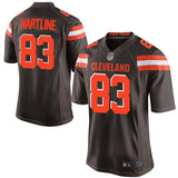 Men's Cleveland Browns Brian Hartline Brown Game Jersey