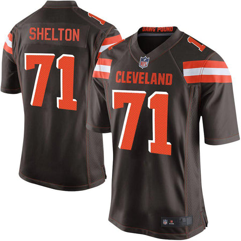 Men's Cleveland Browns Danny Shelton Brown Game Jersey