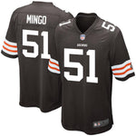 Men's Cleveland Browns Historic Logo Barkevious Mingo Brown Game Jersey