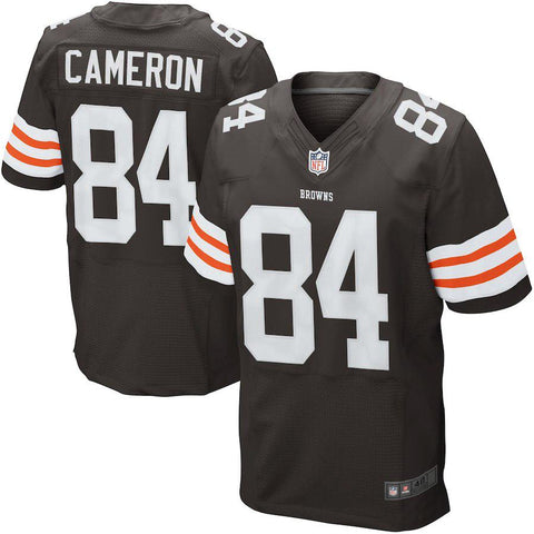 Men's Cleveland Browns Historic Logo Jordan Cameron Brown Elite Jersey