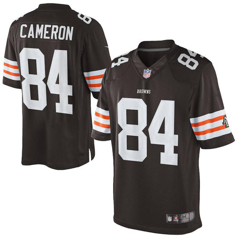 Men's Cleveland Browns Historic Logo Jordan Cameron Brown Limited Jersey