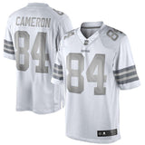 Men's Cleveland Browns Historic Logo Jordan Cameron White Platinum Limited Jersey