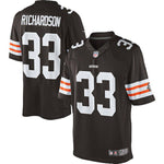 Men's Cleveland Browns Historic Logo Trent Richardson Brown Limited Jersey