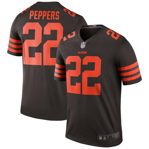 Men's Cleveland Browns Jabrill Peppers Brown Color Rush Legend Jersey