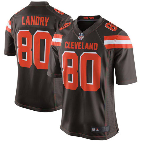 Men's Cleveland Browns Jarvis Landry  Brown Game Jersey