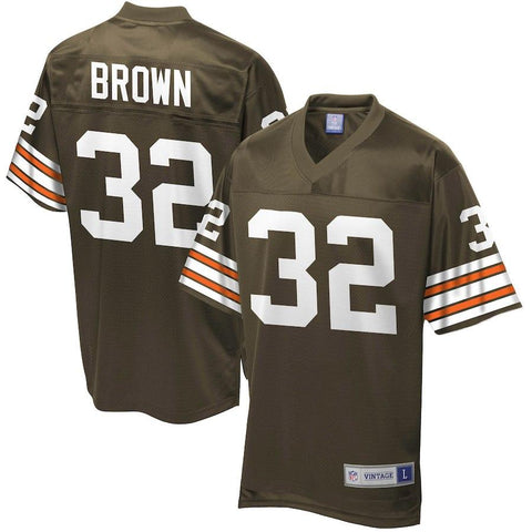 Men's Cleveland Browns Jim Brown NFL Pro Line Brown Retired Player Jersey