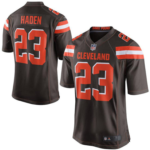 Men's Cleveland Browns Joe Haden Brown Game Jersey