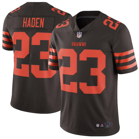 Men's Cleveland Browns Joe Haden Brown Vapor Untouchable Color Rush Limited Player Jersey