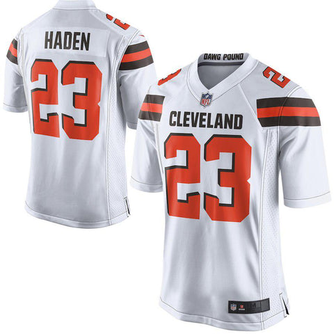 Men's Cleveland Browns Joe Haden Nike White Game Jersey