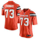 Men's Cleveland Browns Joe Thomas Orange Game Jersey