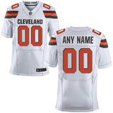 Men's Cleveland Browns White Elite Custom Jersey