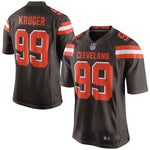 Men's Cleveland Browns Paul Kruger Brown Game Jersey
