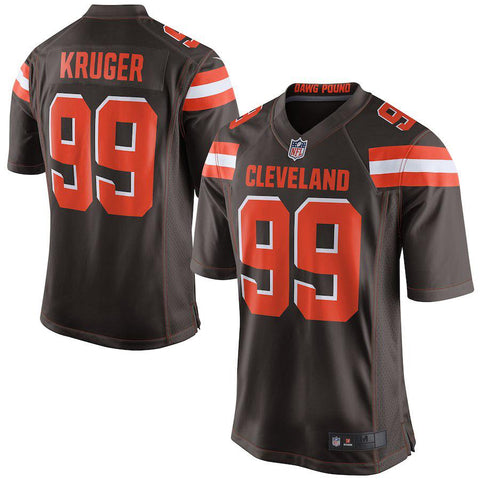 Men's Cleveland Browns Paul Kruger Brown Game Jersey