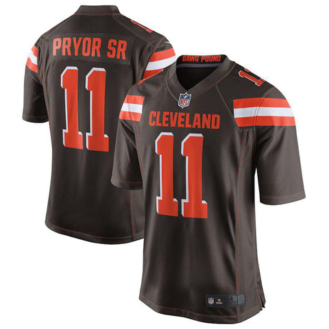 Men's Cleveland Browns Terrelle Pryor Brown Game Jersey