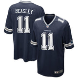 Men's Dallas Cowboys Cole Beasley Navy Game Jersey