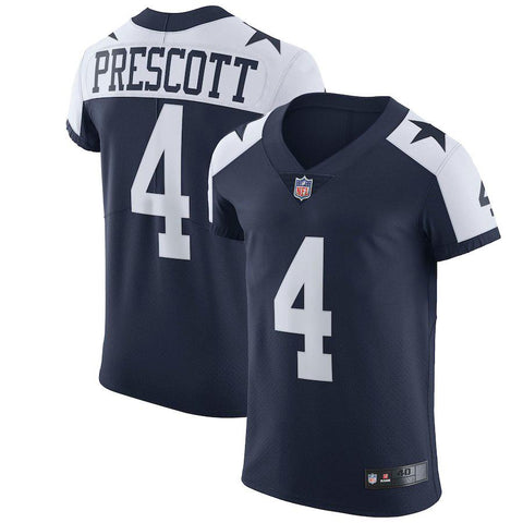 Men's Dallas Cowboys Dak Prescott Navy Alternate Vapor Untouchable Elite Jersey