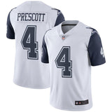 Men's Dallas Cowboys Dak Prescott  White Vapor Untouchable Color Rush Limited Jersey