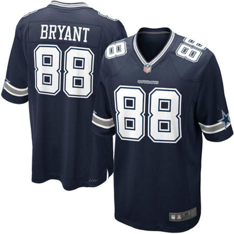 Men's Dallas Cowboys Dez Bryant Navy Blue Team Color Game Jersey