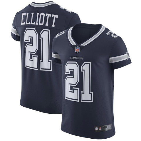 Men's Dallas Cowboys Ezekiel Elliott Navy Vapor Untouchable Elite Jersey