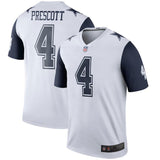 Men's Dallas Cowboys Dak Prescott White Color Rush Legend Jersey
