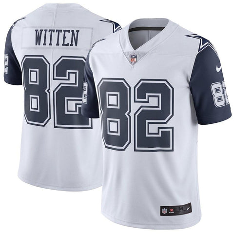 Men's Dallas Cowboys Jason Witten White Vapor Untouchable Color Rush Limited Player Jersey