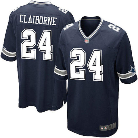 Men's Dallas Cowboys Morris Claiborne Navy Blue Team Color Limited Jersey
