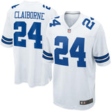 Men's Dallas Cowboys Morris Claiborne White Game Jersey