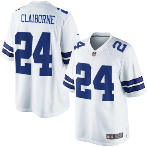 Men's Dallas Cowboys Morris Claiborne White Limited Jersey